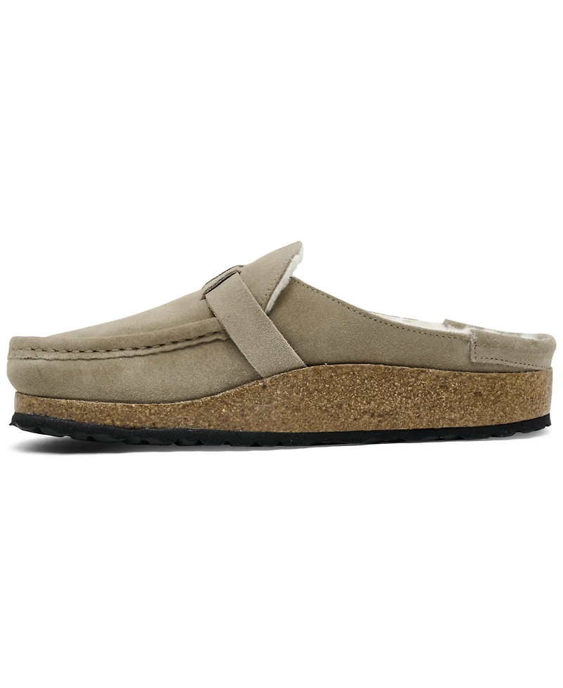 Birkenstock Women's Buckley Shearling Suede Leather Clogs from Finish Line