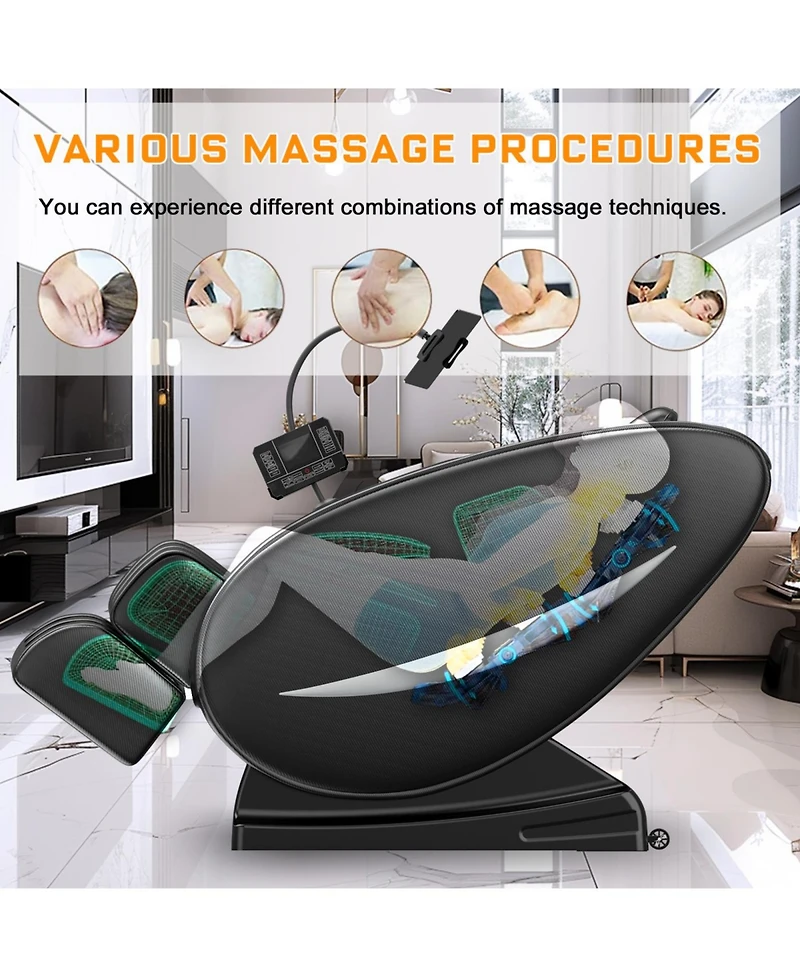 Streamdale Furniture Streamdale Massage Chair Recliner with Zero Gravity with Full Body Air Pressure