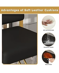 Streamdale Furniture Hydraulic Salon Chair - 360 Swivel Barber Stylist Chair (Black+Gold)