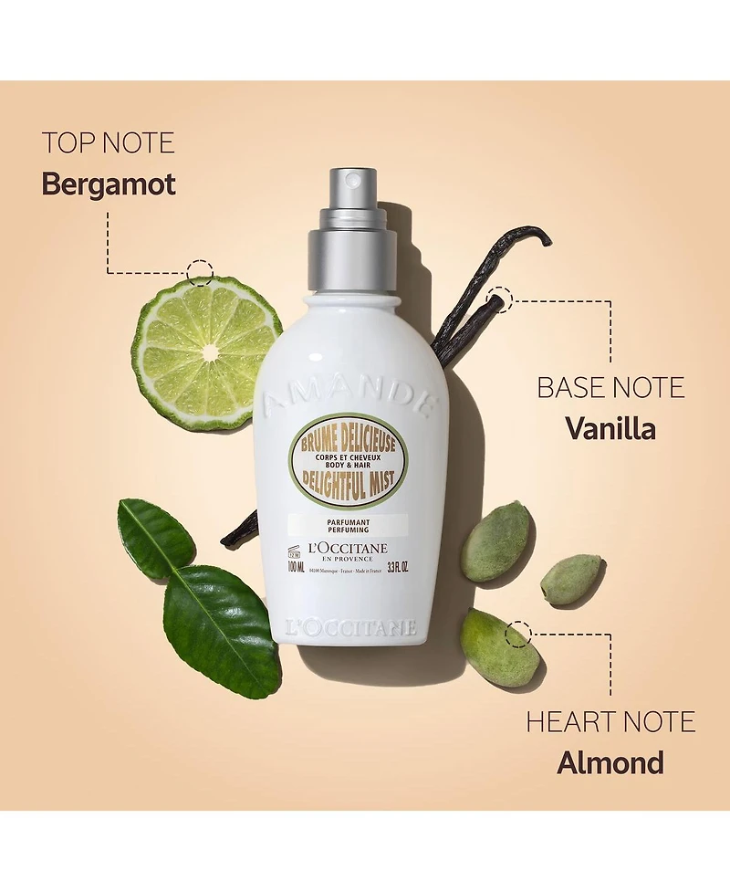 L'Occitane Almond Hair & Body Mist 3.30 fl oz