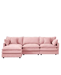 Streamdale Furniture Modular Sectional Sofa, 102 Inch L Shaped Couch Set, 3-Seater Cloud Couch