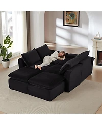 Streamdale Furniture Streamdale Modern corduroy cloud sofa, freely combined