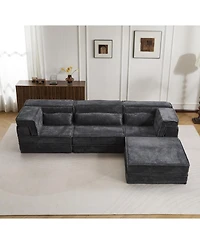 Streamdale Furniture Streamdale Compression Sofa, Convertible Floor Sofa