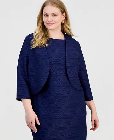 Kasper Plus Wave Rib Shrug