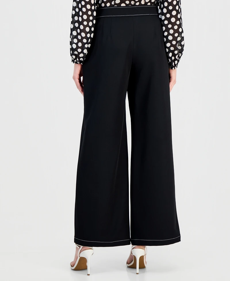 Tahari Asl Petite Wide-Leg Pants