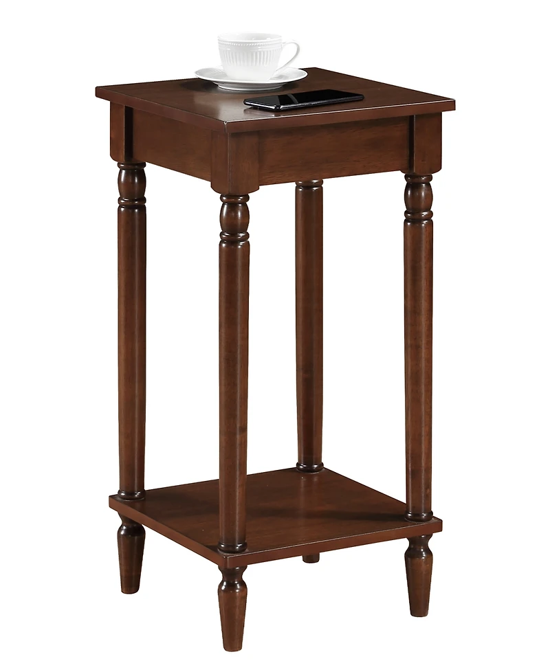 Convenience Concepts 14" French Rubberwood Traditional End Table