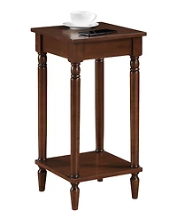Convenience Concepts 14" French Rubberwood Traditional End Table