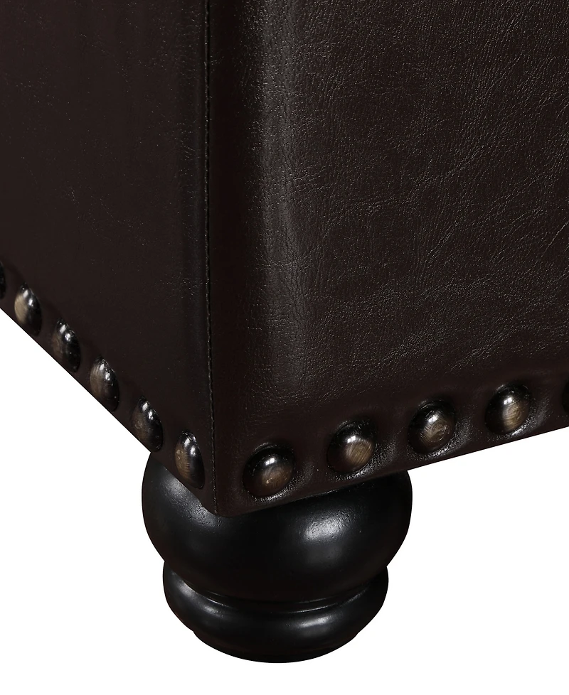 Convenience Concepts 28" Plywood Square Ottoman Coffee Table