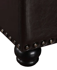 Convenience Concepts 28" Plywood Square Ottoman Coffee Table