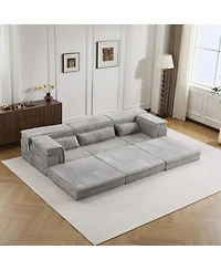Streamdale Furniture Compression Sofa, Convertible Floor Sofa Bed