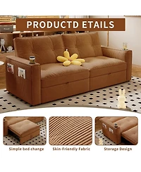 Streamdale Furniture Multi-Functional Convertible Sofa Bed 2-in-1