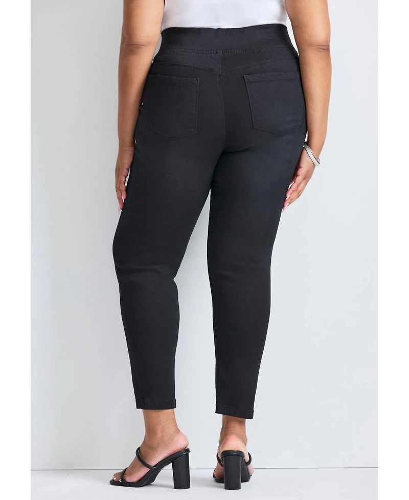 Avenue Women's Butter Denim Pull-On High Rise Jean