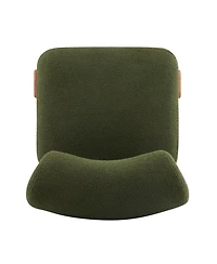 Streamdale Furniture Modern Boucle Lounge Chair with Solid Wood Frame