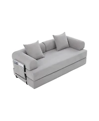 Streamdale Furniture Streamdale Foldable & Compressible Sofa with Metal Frame for Small Spaces