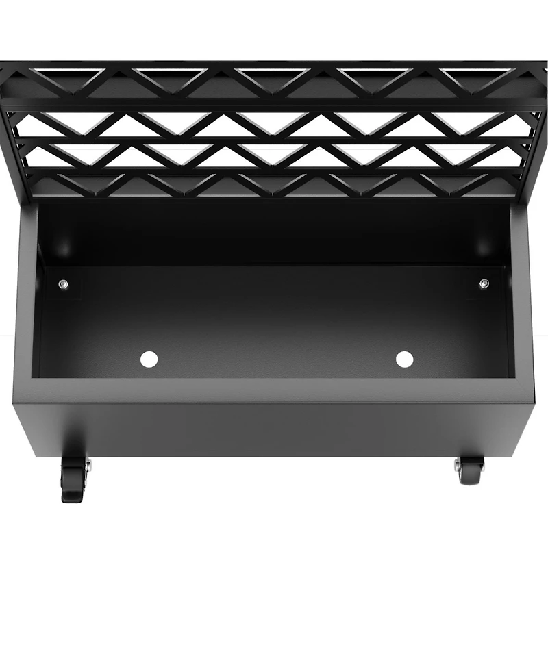 Streamdale Furniture Streamdale Metal Planter Box with Trellis - 72"x36"x16" Raised Garden Bed for Climbing Plants