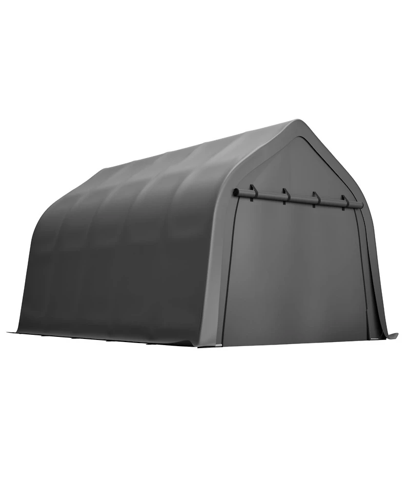 Streamdale Furniture Portable Instant Garage 13x20 Ft, Enclosed Carport with Cover & Steel Frame, Roll-Up Door