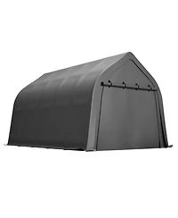 Streamdale Furniture Portable Instant Garage 13x20 Ft, Enclosed Carport with Cover & Steel Frame, Roll-Up Door