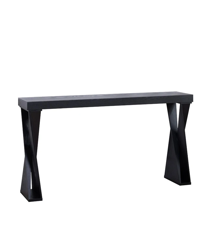 Streamdale Furniture Modern Console Table Narrow Entryway Sofa Table with Crossed Legs