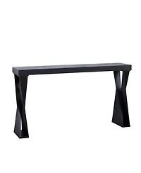 Streamdale Furniture Modern Console Table Narrow Entryway Sofa Table with Crossed Legs