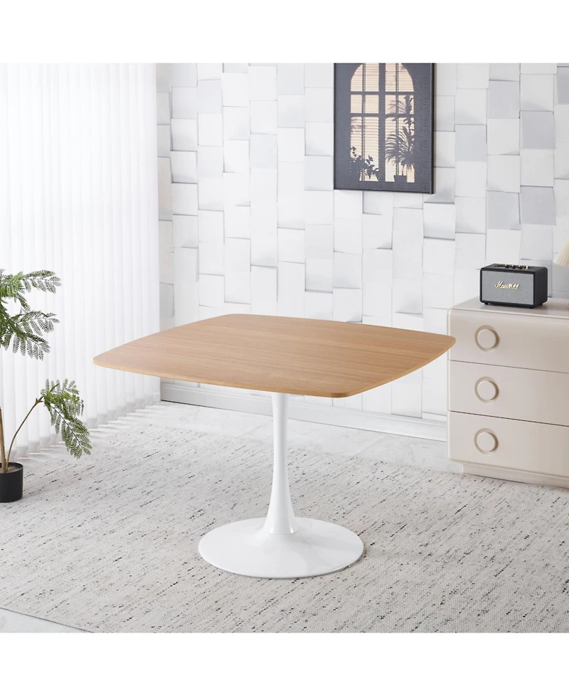 Streamdale Furniture 42" Square Tulip Dining Table (Seats 2-6) - Modern Mid-Century Kitchen Table