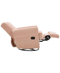 Streamdale Furniture Manual Recliner Sofa Swivel Rocker Chair with Adjustable Backrest, Sky Blue