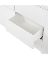 Streamdale Furniture Streamdale Six drawers, removable desktop, three storage compartments, white table