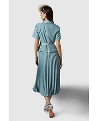 Coast Women's 2 1 Dress With Pleated Skirt