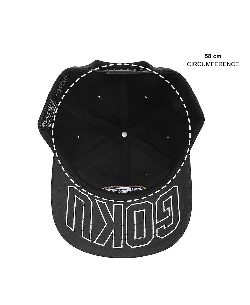 Dragon Ball Z Men's Goku Kanji Symbol Black Cotton Twill B2 Ball Cap