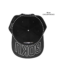 Dragon Ball Z Men's Goku Kanji Symbol Black Cotton Twill B2 Ball Cap