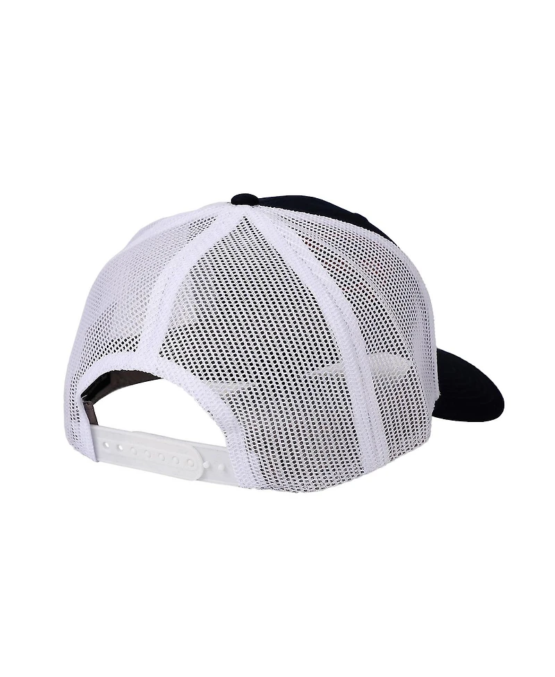 Superman Men's 3D Embroidered Logo Navy Trucker Hat