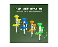 Birdie1 Smart Golf Tees (Long Tees + Short Tees), 5 pack