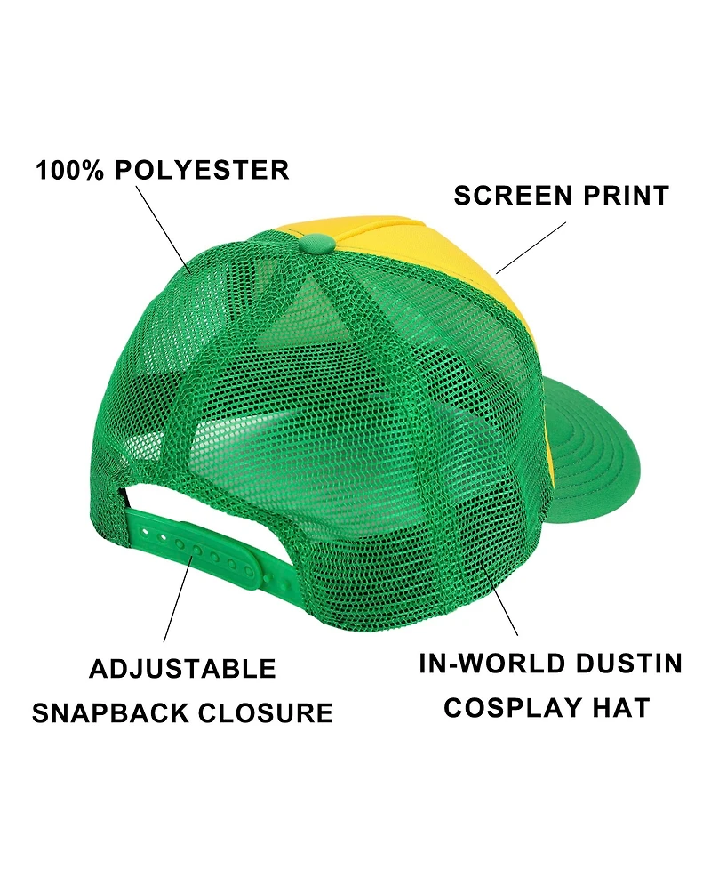 Stranger Things Men's Camp Know Where Yellow Trucker Hat