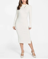 Guess Women's Long-Sleeve Priscilla Cable Rib Dress