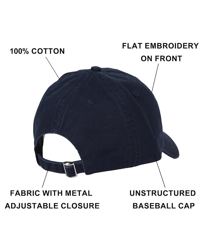 Shrek Men's Embroidered Gingy Navy Unstructured Baseball Cap