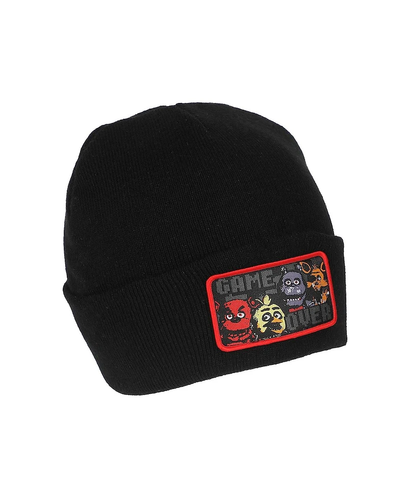 Five Nights at Freddy's Men's Game Over Black Knit Cap