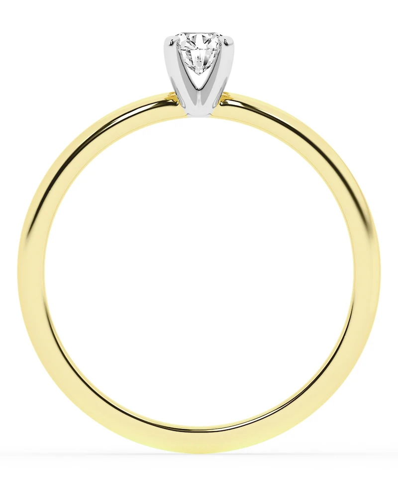 Macy's Diamond Sol Ring (1/4 ct. t.w.) in 10k Yellow Gold