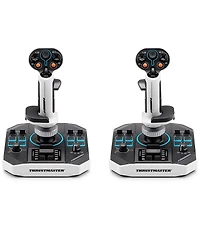 Thrustmaster Sol-R2 Hosas Space Sim Duo Flight Sticks for Pc, Black/White