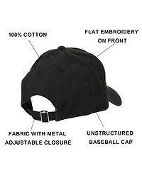 Hunter X Hunter Men's Embroidered Logo Black Unstructured Baseball Cap.