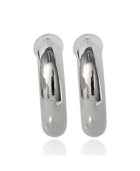 BCBGeneration Chunky Silver-Tone Hoop Earrings