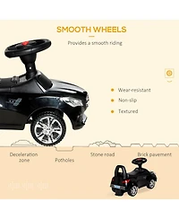 Aosom Ride on Sliding Car w/ Horn Music Working Lights Storage No Power