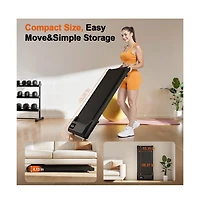 Superun 39.37 inches Belt Walking Smart Treadmills for Home Office, 2.5HP Portable Treadmills with Remote Control