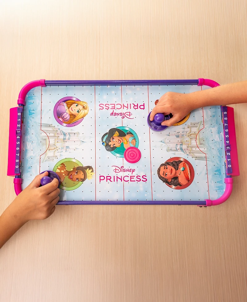 World Tech Toys Disney Princess Electronic Tabletop Air Hockey Wood