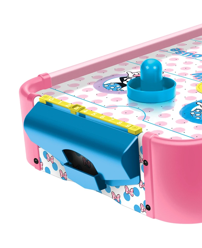 World Tech Toys Minnie Mouse Electronic Tabletop Air Hockey Wood