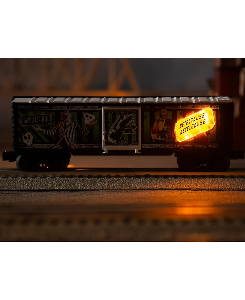 Lionel Beetlejuice 1988 Illuminated O Gauge Model Train Boxcar