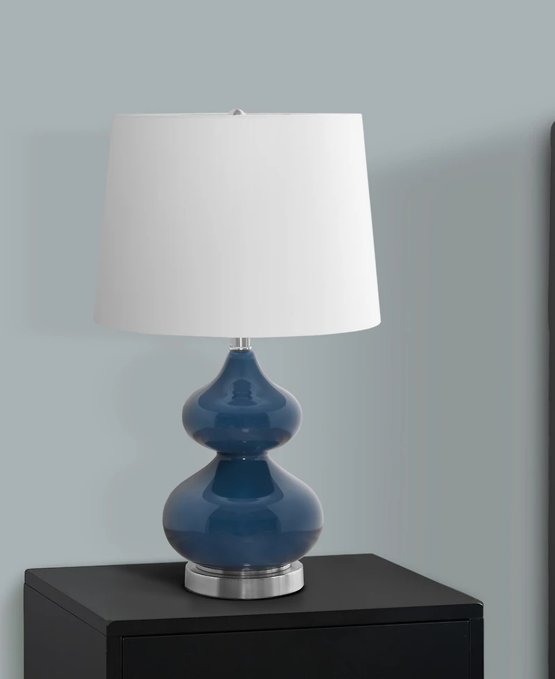Monarch Specialties Lighting 24" Glass Table Lamp