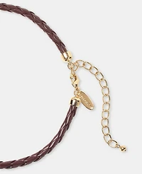 Style & Co Shaky Disc Braided Cord Statement Necklace, 18" + 3" extender, Macy's Exclusive