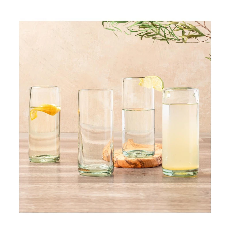 Verve Culture Handblown Glasses Highball Tamarind - Set of 4