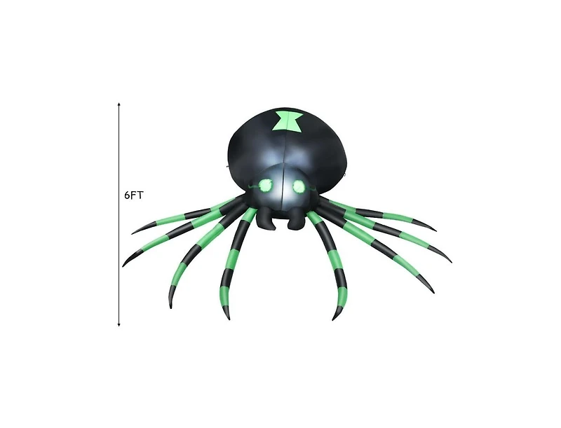 Mondawe 6 ft Halloween Inflatable Blow-Up Spider