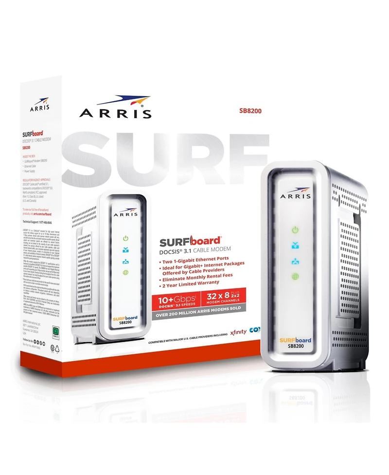 Arris SURFboard SB8200-rb Docsis 3.1 Cable Modem Refurbished