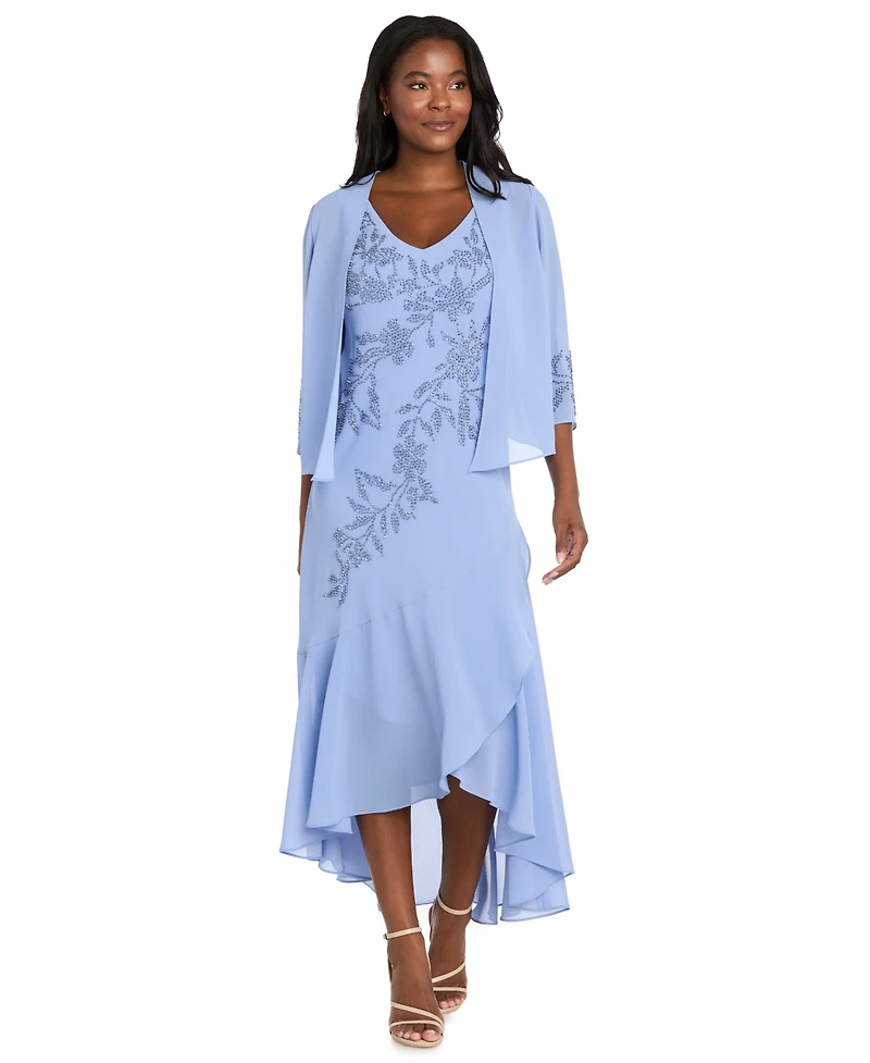 R & M Richards Women's Jacket and Double Tiered Dress